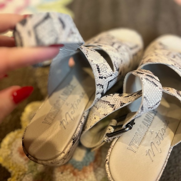 Matisse Runaway Platform Sandals | Women’s Size 7 Snakeskin Platforms - Picture 10 of 11